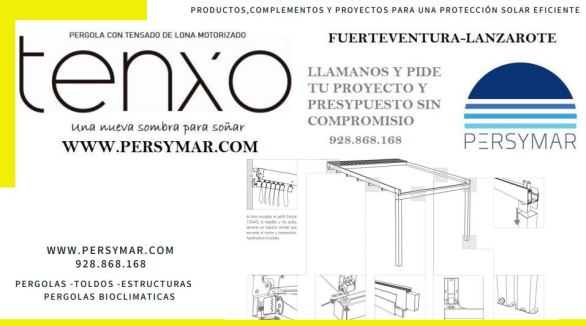TOLDOS Y PERGOLAS EN FUERTEVENTURA,ISLA DEL TOLDO,PUERTOTOLDO,CABRASTOLDOS,PUERTO DEL ROSARIO,PERSYMAR