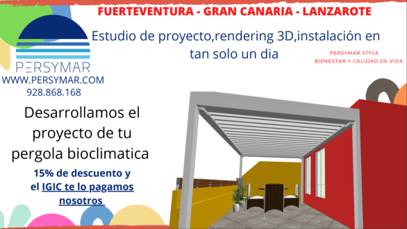 outdoor canarias,protección solar,pergolas bioclimaticas fuerteventura,saxun,lanzarote