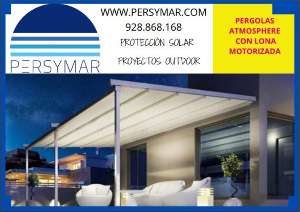 pergolas con lona motorizada fuerteventura