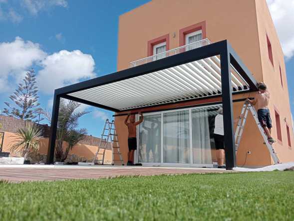 saxun,persymar,pergolas bioclimaticas,pergolas de lamas moviles,persymar